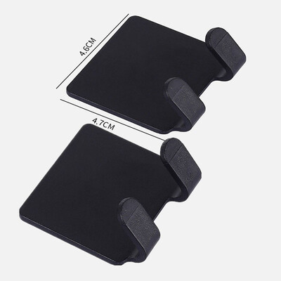 2/4 vnt Lipnus skustuvo laikiklis prie sienos tvirtinamas vonios kambarys dušo kabliui Gillette skutimosi skutimosi laikiklis Juodas plastikinis kabliukas