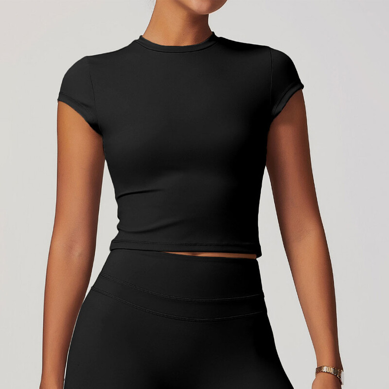 SWELTERING Γυναικεία κοντομάνικα μπλουζάκια γιόγκα αθλητικά μπλουζάκια γυμναστικής Ρούχα γιόγκα πουκάμισο γυμναστικής για τρέξιμο Active Wear Sport Top