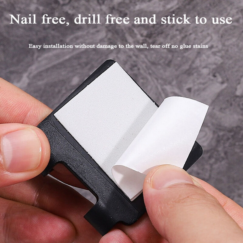 2/4 vnt Lipnus skustuvo laikiklis prie sienos tvirtinamas vonios kambarys dušo kablio stovui Gillette skustuvo laikiklis Plastikinis kabliuko laikiklis skutimosi kabliui