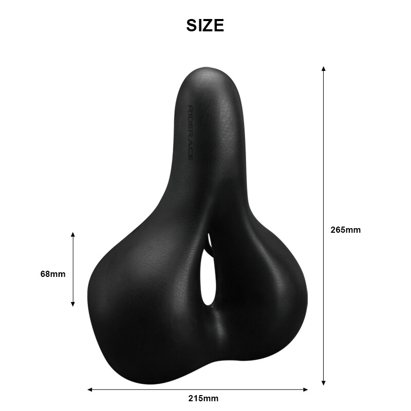 Sedlo za bicikl, šuplje MTB brdsko-cestovni bicikl, prostirka za prednje sjedalo, velika guza, PU koža, prozračna, udobna, mekana podloga otporna na udarce