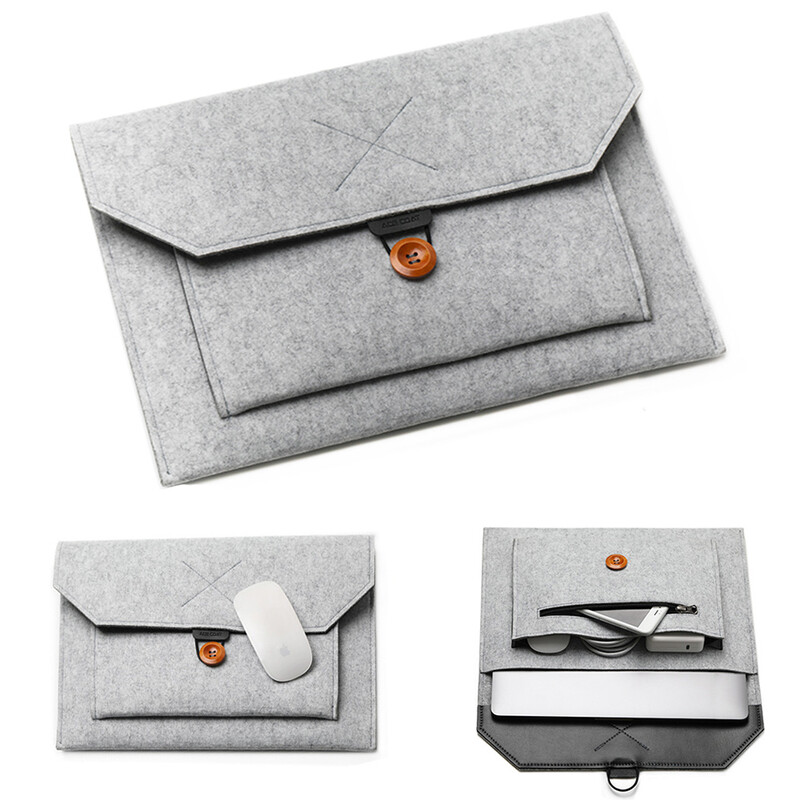 11.6/13/14/15" Laptop Sleeve Felt Ultralight Notebook Tablet Pad Case Torbica s više džepova Aktovke za Apple Macbook/Asus