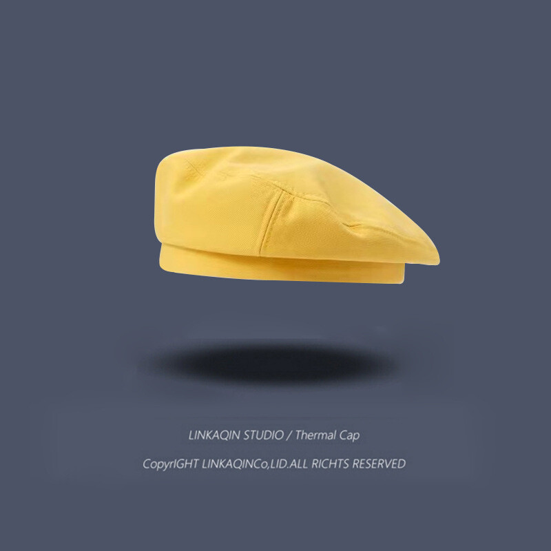 Šešir mali opseg glave beretka ženski proljetni i jesenski stil umjetnički šešir 52xs mala veličina ins mala veličina Osmerokutni šešir u korejskom stilu Japanski stil