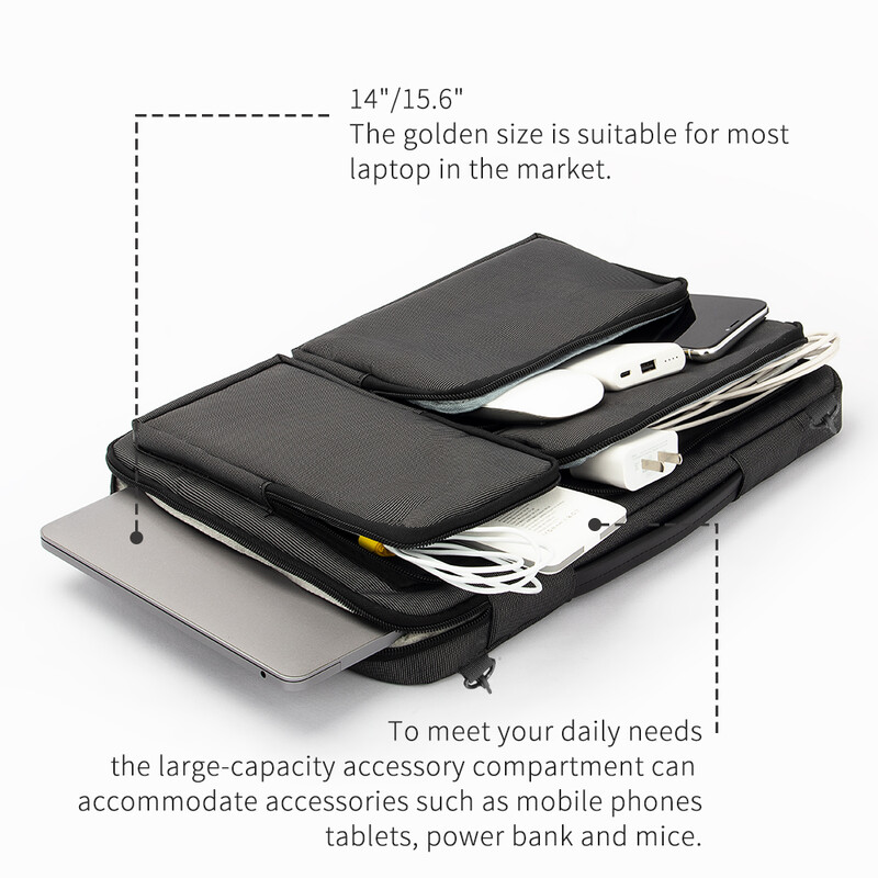 Torba za prijenosno računalo Torba za prijenosno računalo Na rame za Macbook Air Pro Vodootporan 14 15,6 inča Torbica za računalo Ručna torbica za studentski posao