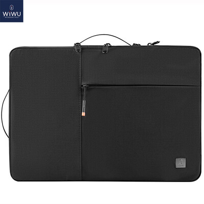 WIWU New Portable Laptop Sleeve 13 14 Double Laptop Bag for MacBook Air 15 Air 13 2022 Case Waterproof Bag for Laptop 15.6