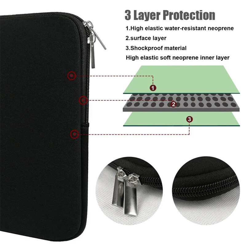 Zaštitna torba za računalo otporna na habanje Univerzalna meka torba za prijenosno računalo Prozračna antistatička torbica za tablet za HP Dell Lenovo Macbook