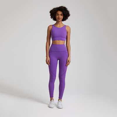 Ženska trenirka Buttery Soft Yoga set s džepom Rastezljiva odjeća za teretanu visokog struka Crop Top Grudnjak Tajice za vježbanje Sportska odijela