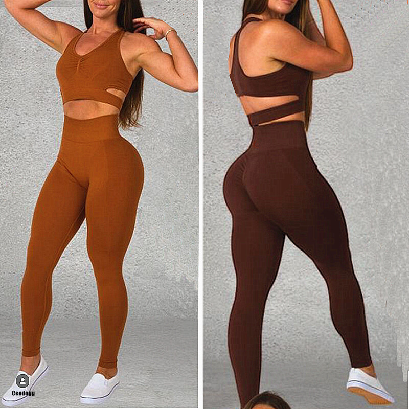 2024 Bešavni ženski sportski grudnjak Joga set Ženske hlače za vježbanje s visokim strukom Tajice Sportska odjeća za teretanu Odijelo za aktivnu upotrebu