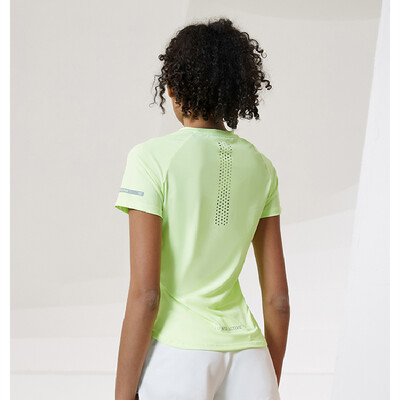 Γυναικεία μπλουζάκια για τρέξιμο Διχτυωτό, αναπνεύσιμο κοντό μανίκι Γρήγορο στέγνωμα υπαίθριο αθλητικό πουκάμισο γυμναστικής γυμναστικής Μπλουζάκια γιόγκα για τζόκινγκ