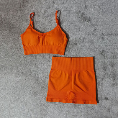 Σετ γυμναστικής γιόγκα Αθλητικά Γυναικεία Αθλητικά Αθλητικά Γυναικεία Αθλητικά Ενδύματα γυμναστικής Ψηλόμεση Κολλάν Σετ δύο τεμαχίων Σορτς Σετ Γυναικεία Ρούχα Γυμναστικής