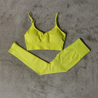 Σετ γυμναστικής γιόγκα Αθλητικά Γυναικεία Αθλητικά Αθλητικά Γυναικεία Αθλητικά Ενδύματα γυμναστικής Ψηλόμεση Κολλάν Σετ δύο τεμαχίων Σορτς Σετ Γυναικεία Ρούχα Γυμναστικής