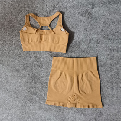 Σετ γυμναστικής γιόγκα Αθλητικά Γυναικεία Αθλητικά Αθλητικά Γυναικεία Αθλητικά Ενδύματα γυμναστικής Ψηλόμεση Κολλάν Σετ δύο τεμαχίων Σορτς Σετ Γυναικεία Ρούχα Γυμναστικής