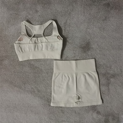 Σετ γυμναστικής γιόγκα Αθλητικά Γυναικεία Αθλητικά Αθλητικά Γυναικεία Αθλητικά Ενδύματα γυμναστικής Ψηλόμεση Κολλάν Σετ δύο τεμαχίων Σορτς Σετ Γυναικεία Ρούχα Γυμναστικής