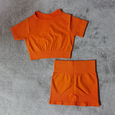 Σετ γυμναστικής γιόγκα Αθλητικά Γυναικεία Αθλητικά Αθλητικά Γυναικεία Αθλητικά Ενδύματα γυμναστικής Ψηλόμεση Κολλάν Σετ δύο τεμαχίων Σορτς Σετ Γυναικεία Ρούχα Γυμναστικής