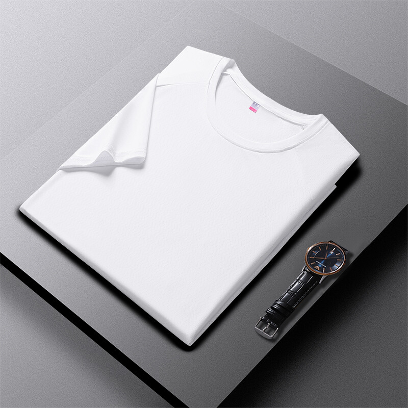 Νέο αθλητικό μπλουζάκι με κοντό μανίκι ζεύγος Ice Silk Καλοκαιρινό μπλουζάκι που απορροφά τον ιδρώτα και γρήγορα στεγνώνει αναπνεύσιμο γυναικείο μπλουζάκι