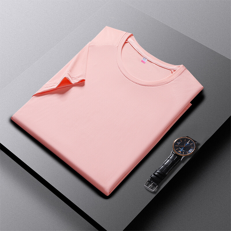 Νέο αθλητικό μπλουζάκι με κοντό μανίκι ζεύγος Ice Silk Καλοκαιρινό μπλουζάκι που απορροφά τον ιδρώτα και γρήγορα στεγνώνει αναπνεύσιμο γυναικείο μπλουζάκι