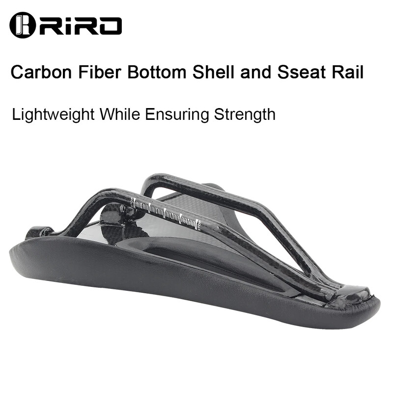 Σέλα RIRO από ανθρακονήματα Εξαιρετικά ελαφρύ κάθισμα ποδηλάτου δρόμου Μαλακό δέρμα MTB Cusion Mountain Bicycle Short Nose Race Bicycle Αξεσουάρ