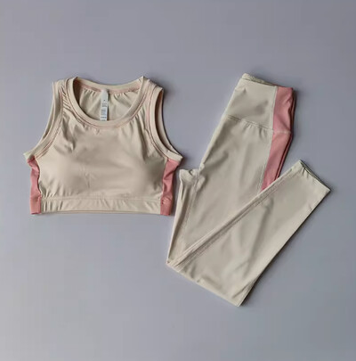 Νέο Σετ ρούχων γιόγκα Γυναικείο μοντέρνο κοστούμι γυμναστικής 2 τμχ Σετ Γιόγκα κολάν για τρέξιμο Αθλητικά σουτιέν Σορτς αθλητικά ρούχα Κοστούμι