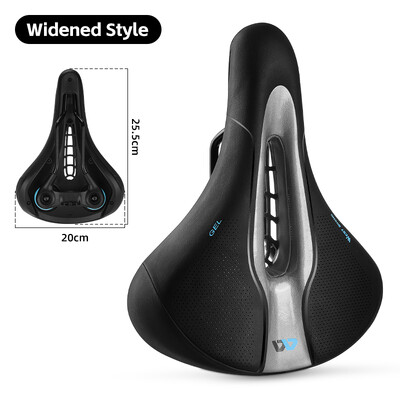 WEST BIKING Gel Άνετη σέλα ποδηλάτου Μαλακό σοκ μπάλα σφράγισης ελατηρίου Σέλα διπλού αμορτισέρ MTB κάθισμα με πίσω φως LED