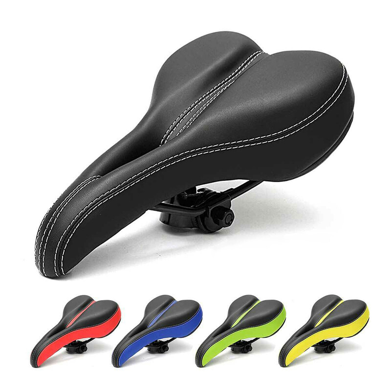 Σέλα ποδηλάτου Κάθισμα ποδηλάτου βουνού Άνετη σέλα δρόμου Mountain Sports Cushion Ποδηλατικό μαξιλάρι μαξιλαριού καθίσματος Μαύρο