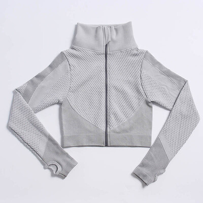 Κοντή μπάρα χωρίς ραφές Γυναικείο Σετ Γιόγκα Προπόνηση Αθλητικά Ρούχα Γυμναστικής Γυμναστική Μακρυμάνικο Κολάν Ψηλόμεσο Αθλητικά Κοστούμια