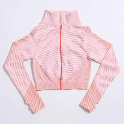 Κοντή μπάρα χωρίς ραφές Γυναικείο Σετ Γιόγκα Προπόνηση Αθλητικά Ρούχα Γυμναστικής Γυμναστική Μακρυμάνικο Κολάν Ψηλόμεσο Αθλητικά Κοστούμια