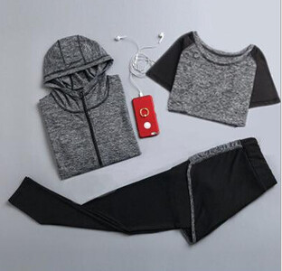 Καυτές εκπτώσεις γυναικεία σετ γιόγκα γρήγορου στεγνώματος σακάκι γιόγκα+μπλουζάκι+σουτιέν+σορτς+παντελόνι γυμναστήριο ρούχα γυμναστικής γυναικεία αθλητικά απαλά σετ για τρέξιμο