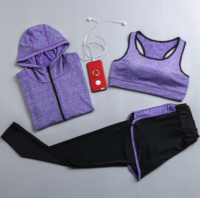 Καυτές εκπτώσεις γυναικεία σετ γιόγκα γρήγορου στεγνώματος σακάκι γιόγκα+μπλουζάκι+σουτιέν+σορτς+παντελόνι γυμναστήριο ρούχα γυμναστικής γυναικεία αθλητικά απαλά σετ για τρέξιμο