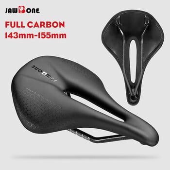 RYET Bike Saddle 5D 6D 7D Ultralight Leather Road Mountain Full Carbon Велосипедна седалка Възглавница 143mm 145mm 155mm MTB велосипедни части