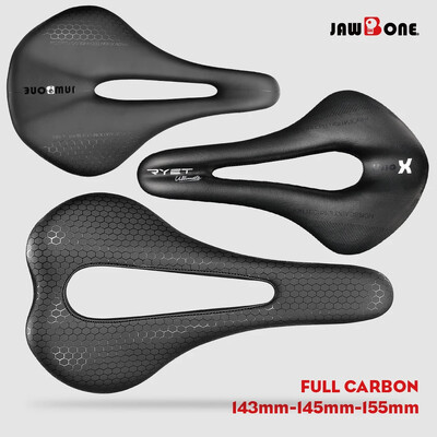 RYET Bike Saddle 5D 6D 7D Ultralight Leather Road Mountain Full Carbon Велосипедна седалка Възглавница 143mm 145mm 155mm MTB велосипедни части