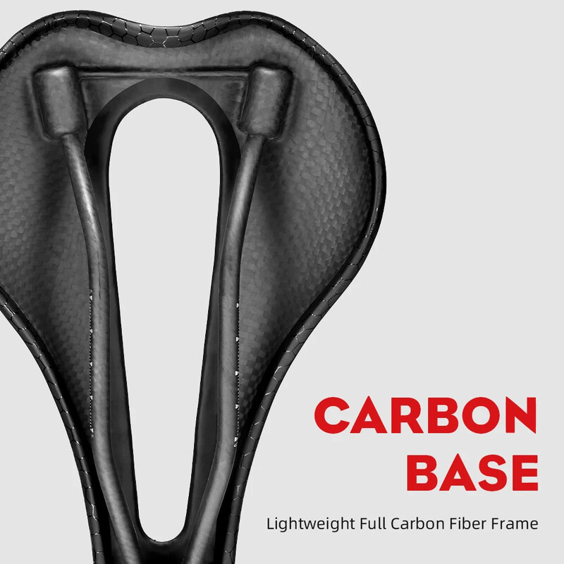 RYET Bike Saddle 5D 6D 7D Ultralight Leather Road Mountain Πλήρους άνθρακα Μαξιλάρι καθίσματος ποδηλάτου 143mm 145mm 155mm MTB Ποδηλατικά ανταλλακτικά