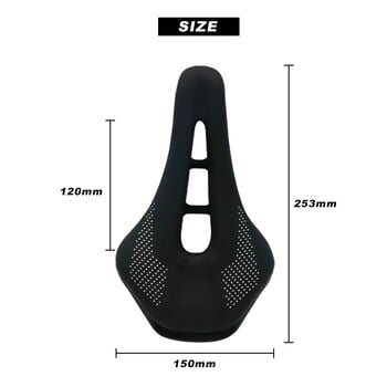 Pu Leather Road Mtb Bike Saddle Аксесоари Bike Saddle Road Steel Rail Планински велосипед Възглавница за мъже Неплъзгаща се мека