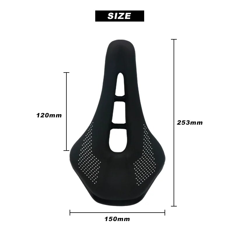 Pu Leather Road Mtb Ποδήλατο Αξεσουάρ σέλας ποδηλάτου Saddle Road Steel Rail Mountain Bike Cushion Ανδρικό αντιολισθητικό μαλακό