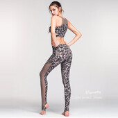 2 ΤΕΜ Σετ γιόγκα Γυμνό σετ προπόνησης Feeling Γυναικεία φόρμα γυμναστικής Push Up Fitness Running Workout Sportwear Αθλητικό σουτιέν Κολάν κοστούμι