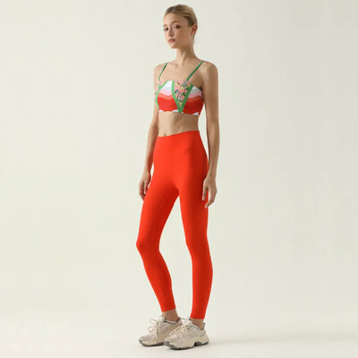 Ρούχα γιόγκα 2 τεμαχίων Γυναικεία φόρμα αθλητικής φόρμας Pilates Στολή γυμναστικής γυμναστικής Push Up Ρούχα Αθλητικό σουτιέν Κολάν κοστούμι