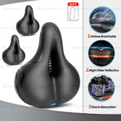 Κοίλη σέλα ποδηλάτου Αναπνεύσιμη σέλα ποδηλάτου δρόμου Unisex Άνετο κάθισμα ποδηλάτου με απορρόφηση κραδασμών Big Butt Seat Bike Universal