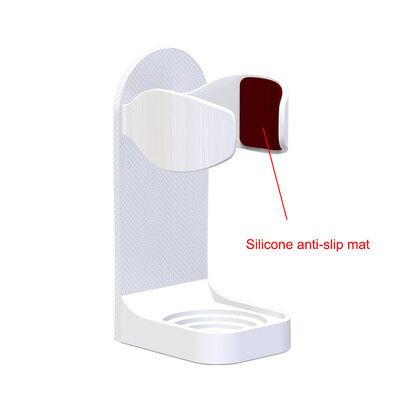 Vonios skutimosi stovo prie sienos tvirtinamas skutimosi peiliuko laikiklis Elektrinis dantų šepetėlio laikiklis Vietą taupantis be pėdsakų dantų šepetėlio laikiklis