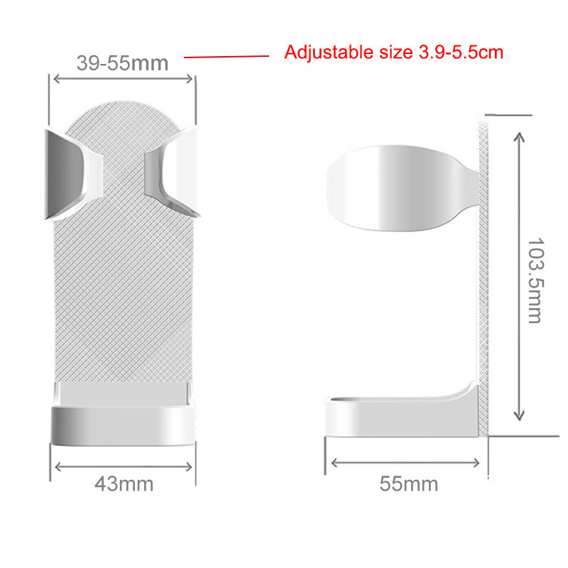 Vonios skutimosi stovo prie sienos tvirtinamas skutimosi peiliuko laikiklis Elektrinis dantų šepetėlio laikiklis Vietą taupantis be pėdsakų dantų šepetėlio laikiklis