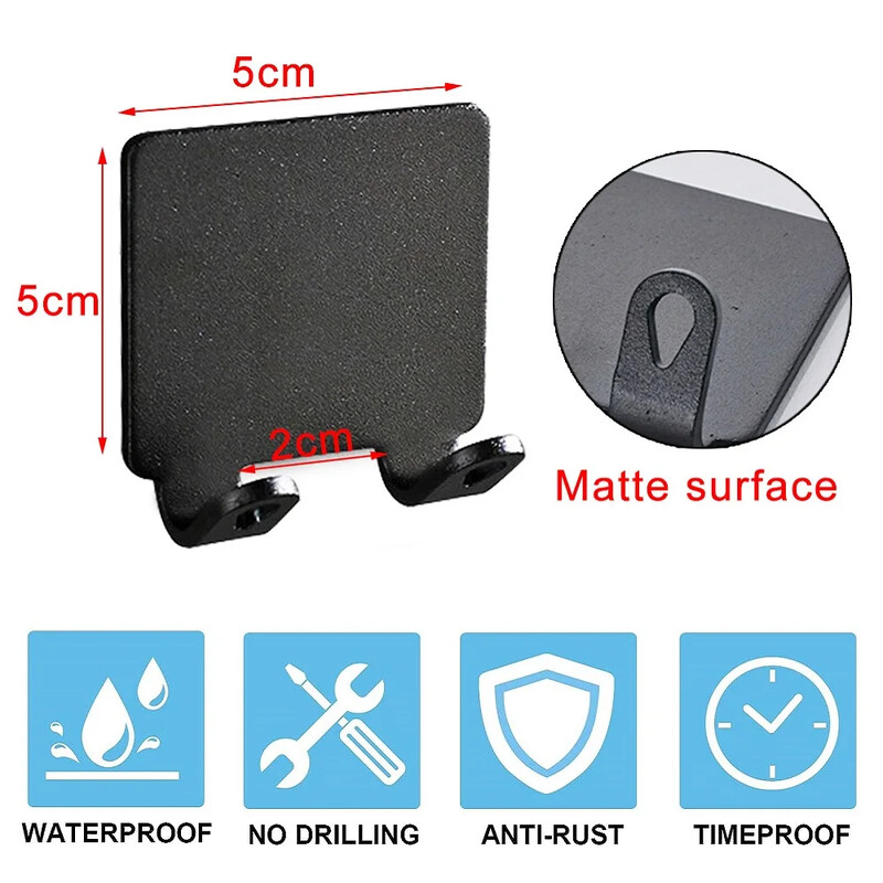 2 vnt Punch Nemokama skutimosi skutimosi laikiklis Vyriškas skutimosi skustuvas Laikymas kabliukas Sieninė lentyna skutimosi stovas Vonios lentynos Vonios kambario priedai