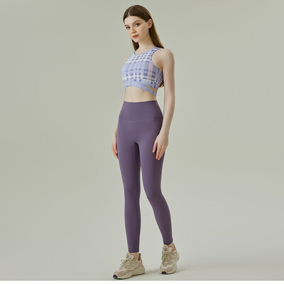 Nude joga odijelo Ženska trenirka Sportski grudnjak Komplet hlača Pilates odijelo za fitness Ženska odjeća za teretanu Dvodijelna uska odjeća za vježbanje