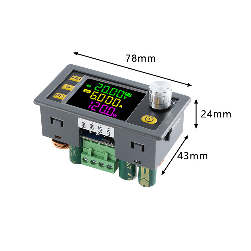 120W/6A 60W/5A Buck Boost Converter CNC CC CV 6-36V 0-36V MPPT Power DC Reguleeritav reguleeritud laboratoorse päikeseenergia laadimismoodul