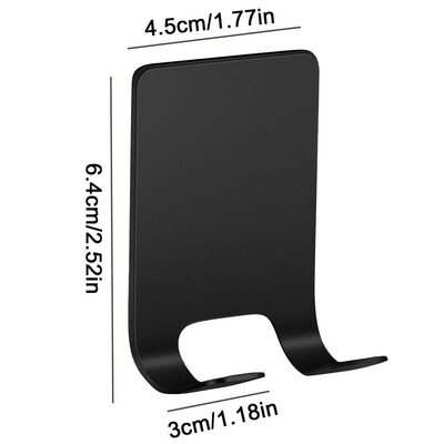 Skustuvo laikiklis, vandeniui atsparus, lipnus, tvirtas lazdelė ant sieninių kabliukų Skustuvo laikiklis dušo rankšluosčių drabužių durelių kabliukai virtuvei