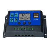 Controler de încărcare solară 12V/24V PWM 20A cu setare reglabilă a temporizatorului de afișare LCD pentru controler solar mmpt cu ridicata