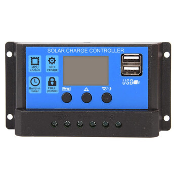 Solar Charge Controller 12V/24V PWM 20A with Adjustable LCD Display Timer Setting for Wholesale mmpt solar controller