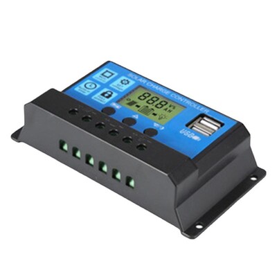Controler de încărcare solară 12V/24V PWM 20A cu setare reglabilă a temporizatorului de afișare LCD pentru controler solar mmpt cu ridicata