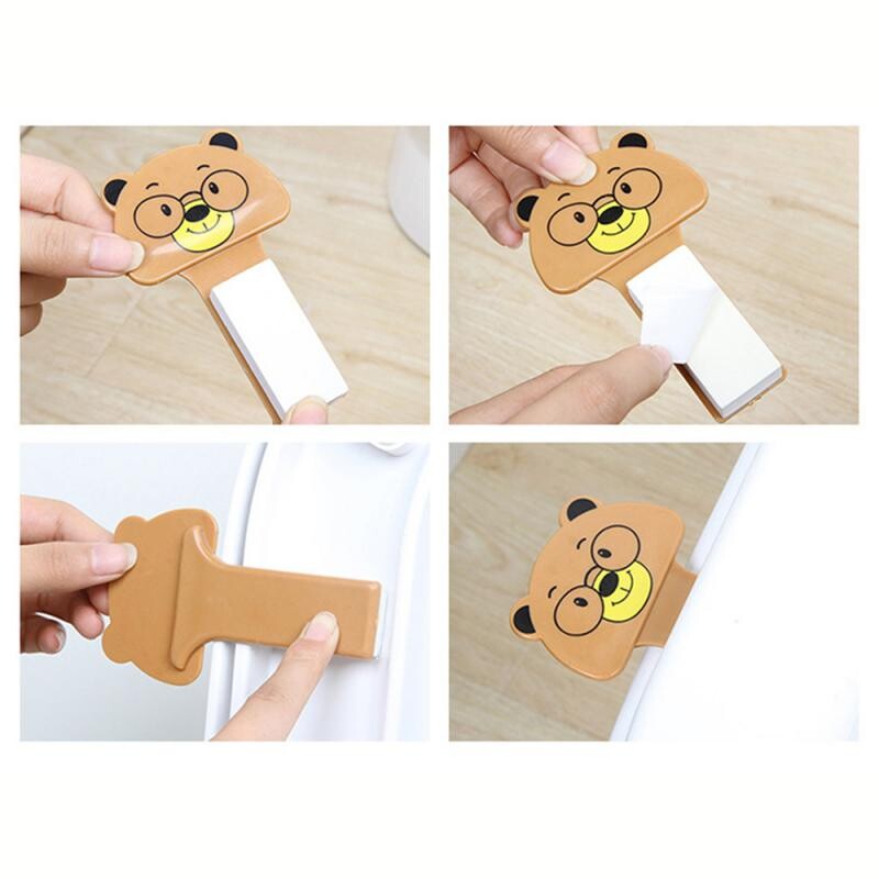 Prijenosni držač za krilo Protuklizni crtani kupaonski pribor Podizač poklopca WC školjke Ručka WC sjedala Izvrsna i izdržljiva kupaonica