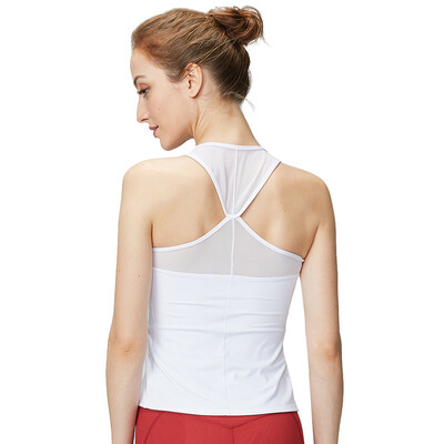 Jogas veste bez piedurknēm Athletic Fitness Sport Tank Augstas kvalitātes trenažieru zāles skriešanas treniņš Jogas krekli treniņu treniņtērpu topi sievietēm