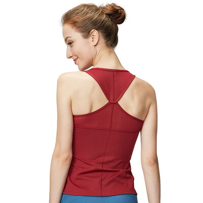 Jogas veste bez piedurknēm Athletic Fitness Sport Tank Augstas kvalitātes trenažieru zāles skriešanas treniņš Jogas krekli treniņu treniņtērpu topi sievietēm