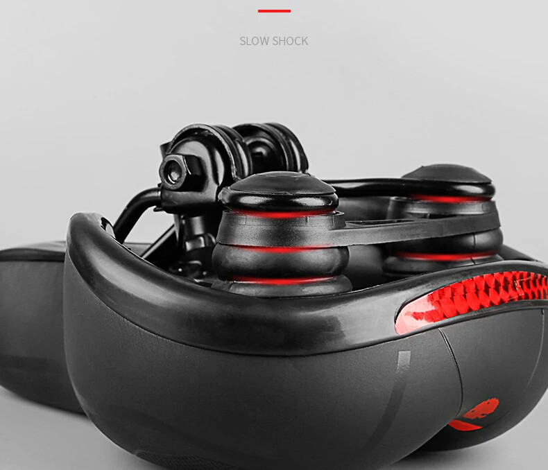 Reflektirajuće šuplje sjedalo za bicikl s amortizacijom MTB biciklističko sjedalo, prozračno, otporno na kišu, biciklizam za cestovnu brdsku biciklističku vožnju