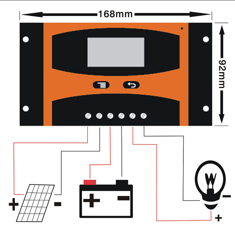 LD2024 LD3024 12V/24V 20A 30A päikeseenergia laadimise kontroller LCD-funktsioon, kahe USB-pordiga päikesepatareide paneel PWM aku laadimise regulaator