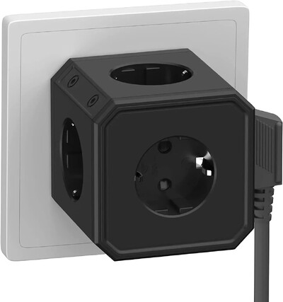 EU utikač Power Strip Cube s 5 AC utičnica Adapter s više utičnica 250 V 16 A 4000 W Električna utičnica za kućni ured ili putovanja